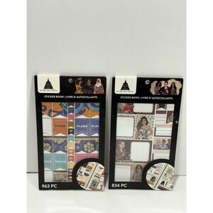 2 Craft Smith Capitol Chic Designs Plans Goals + Animal Print Work Sticker Book